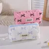 Estuche de Lápices de Alta Apariencia Estilo Coreano Bolsa de Almacenamiento de Papelería para Estudiantes Bolsa de Maquillaje Simple Estuche de Lápices Portátil para Niñas