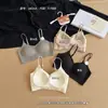 Bustier Moldeador Corporal Transpirable de Tirante Fino con Letras de Hilo Sin Costuras, Copas Fijas, Sin Aros, Soporte Suave, Sujetador de Realce 6826