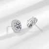 Transmisión en vivo transfronteriza caliente de alta gama personalizada aretes de circonita colorida chapados en plata estilo de lujo ligero aretes combinables joyería para la oreja femenina