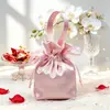 Sacos de Doces de Casamento Bolsas de Doces de Casamento Sacos Pequenos de Tecido de Cetim Sacos de Embalagem para Caixas de Doces de Casamento Sacos de Presente Brilhantes de Alta Qualidade