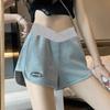 Shorts Esportivos de Três Pontos para Gestantes Verão Novo Estilo Calças de Pijama Caseiras Pequenas Leggings Casuais de Perna Larga de Três Pontos Finas
