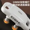 Novo modelo de pistola de massagem facial de quatro a seis cabeças para relaxamento muscular, massageador facial de alta frequência, relaxador muscular profundo, massageador facial profundo para pescoço