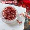 Festivo Año Nuevo Rojo Microcuentas de Diamante Material para Arte de Uñas Cristal Cuadrado Tridimensional Palo Decoración de Armadura para Uñas