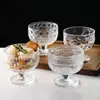 Tigela de Sobremesa de Vidro Simples Copo de Iogurte Copo Alto para Sorvete Copo de Sorvete Copo de Sorvete Iogurte
