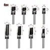 Fresa Reta com Rolamento, Fresa de Metal Duro para Perfilamento e Acabamento, Fresa para Canal, Fresa Linear, Fresa de Acabamento, Fresa Reta para Máquina de Acabamento, Fresa para Marcenaria