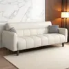 Sofá de Cuero Rascado por Gatos Teclas de Piano Nuevo 2025 Simple Moderno Sofá Cama Plegable Doble Uso Apartamento Pequeño Habitación de Alquiler Sala de Estar