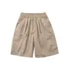 Pantalones Cortos de Trabajo Estilo Americano Rumei, Color Sólido, Diseño Simple, Novedad Verano 2026 Pantalones Casuales para Hombre Cleanfit