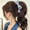 Pinza para el pelo retro para la parte trasera de la cabeza, linda, adecuada para quienes tienen poco pelo, pinza banana con forma de lazo, da un look sofisticado, peinado semi-recogido, pinza para el pelo con forma de corazón, accesorio para el pelo