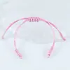 Pulsera semiacabada DIY y cordón de nudo tejido a mano con cuentas y cierre de seguridad, cordón rojo para el año del zodiaco, en stock