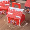 Casa de Pan de Jengibre Navideña de Año Nuevo Galletas Dulces Copo de Nieve Crujiente Caja de Regalo Turrón Navideño Caja de Empaque de Chocolate
