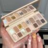 Paleta de sombras de ojos de color maestro a juego suministro directo de fábrica color mate nacarado - súper pigmentación sin caída de polvo maquillaje a prueba de agua y sudor herramienta de maquillaje de belleza portátil con ventosa magnética sombra de ojos
