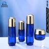 Zishengtang Botella Mismo Estilo Producto para el Cuidado de la Piel Sub-Botella Loción con Dosificador Transparente Botella de Vidrio Set Botella de Crema 50g