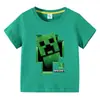 2026 Roupas Infantis de Jogos Transfronteiriços Camiseta de Manga Curta de Verão Camiseta Básica de Desenho Animado para Meninos Camiseta de Meia Manga para Bebê Top
