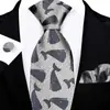 Conjunto de Corbata de Tres Piezas para Hombre 8cm Ropa Formal de Negocios Corbata Bordada Jacquard de Seda de Poliéster Logo Corbata Atada a Mano Personalizada