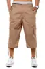 Shorts de Ferramenta Casuais Masculinos Multibolsos Transfronteiriços Calças Casuais Largas Masculinas para Exterior Calças Capri