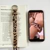Y2K Doce Legal Indústria Pesada Japonês e Coreano Rebite Estampa de Leopardo Pulseira de Couro Pingente Cachorro Soprando Vento Frio Subcultura Joia de Mão