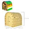 Casa de Cartón Hecha a Mano para Niños DIY Creación Ecológica de Cartón Cabaña Modelo de Ensamblaje de Caja de Papel Paquete de Materiales de Casa de Papel para Jardín de Infancia
