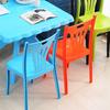 Venta Directa de Fábrica Silla de Comedor Simple Moderna para Uso en el Hogar Silla de Plástico Engrosado con Respaldo para Adultos Actividades de Tienda Dropshipping