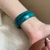 Pulseras Geométricas de Resina Europeas y Americanas Transfronterizas Difuminadas, Lujo Ligero, Gama Alta, Elegantes Pulseras, Modernas, Sencillas y Versátiles para Mujer