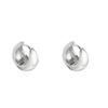Pendientes de estilo europeo y americano de alta gama, sencillos, de metal, con hebilla para las orejas, para otoño e invierno, con personalidad de viento frío, joyería versátil de moda para las orejas