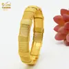 Pulsera de Aleación Chapada en Oro de Venta Caliente Novia de Dubái India Lujo Ligero para Mujer Boda Oro Arena Pulsera Joyería Al por Mayor