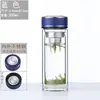 Taza de vidrio de gran capacidad, resistente a altas temperaturas, a prueba de explosiones, taza de té de doble capa engrosada para hombres y mujeres, adecuada para uso en casa, oficina y al aire libre