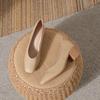 Zapatos de Leche para Viajar Mujer Retro Piel Suave Boca en V Tacón Medio Zapatos de Tacón Alto de Hada Mujer Tacón Grueso Zapatos Mary Jane Mujer Zapatos Mujer Verano