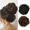 Pelucas de moño al por mayor transfronterizas, Moños de pelo falso realistas, Estilos de recogido en la nuca, Pelucas de pelo rizado esponjoso