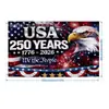 Conjunto de Decoração de Bandeira Americana do 250º Aniversário Transfronteiriço, Bandeira Comemorativa, Bandeira em Forma de Leque, Bandeira do Dia da Independência, Cobertura/Cortina de Porta