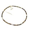 Collar de perlas naturales de agua dulce de ojo de tigre Maillard, diseño de nicho, cadena de clavícula vintage de lujo, nuevo estilo