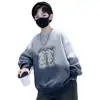 Estilo Novo de Primavera para Meninos Top Peça Única Outerwear com Estampa de Letras e Cor Gradiente 2026 Moletom Esportivo Casual Infantil