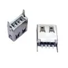 Soquete USB 2.0AF plugue reto 13,7mm plugue reto vertical pé reto pé dobrado interface USB conector AF