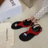 Sandalias Versátiles con Clip para Dedos de Verano 2026, Punta Plana, Moda Europea y Americana, Sandalias de Playa con Clip para Dedos para Mujer