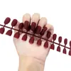 Tiras de Unha Ballet Cor Sólida Selante de Esmalte UV Fosco Fosco Adesivos de Unha Postiça Unhas Postiças
