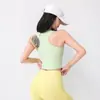 Chaleco de Yoga Profesional Talla Grande Todo en Uno Copa Fija Ropa de Fitness Pilates Sin Mangas Sujetador Deportivo para Correr