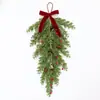Enfeites de Natal artificiais de pinha criativos transfronteiriços com bagas vermelhas e pinhas, decorações para pendurar na parede, decoração de casa para as festas