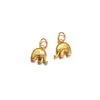 Colgante de elefante con patrón electrochapado de plata de ley 925 para pulsera DIY, mano de obra fina, adorno colgante, material de cuerda hecho a mano, accesorios Q0626