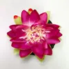 Decoração de Piscina Lótus Simulado Lírio d'Água Flor de Seda Tanque de Peixes Decoração Flutuante Adereços Sala de Estar Aquário Decoração de Lótus Enfeites