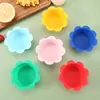 En stock de fábrica Utensilios para Hornear Molde de Silicona para Pastel Redondo Flor Cupcake