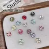Acessórios de Unha Artística K9 com Diamantes Empilhados Produto Acabado Celebridade da Internet Multifacetado Super Brilhante Luxo Leve Diamantes Empilhados de Cristal Diamantes para Unha Artística Sem Base