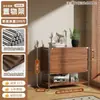 Armário expositor de armazenamento estilo japonês, prateleira expositora de figuras, estante de livros, armário de armazenamento de piso montado na parede, rack de armazenamento de armário baixo para sala de estar
