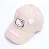 Gorra de Béisbol para Bebé Niña de Color Dopamina con Lindo Diseño de Gato Cometa, Nueva Gorra Linda de Protección Solar para Niños en Primavera y Verano