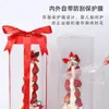 Caja de Empaque Famosa en Internet de Torre Alta de Fresas Caja de Regalo Transparente para Mascotas Caja Gigante Navideña para Postres para Hornear y Llevar