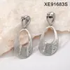 Pendientes de Acero de Titanio Retro Europeos y Americanos Transfronterizos Joyería al por Mayor Moda Lujo Ligero Versátil Geométricos Huecos Pendientes de Gama Alta Pendientes