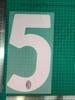 24-25AC Colección para dos pasajeros Vestido de adulto Estampado de letras con número de jersey Transferencia de calor de número Mapa Pelota