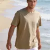 Camisetas Masculinas de Algodão em Várias Cores, Mangas Curtas que Absorvem a Umidade, Camisetas de Algodão Confortáveis e Amigas da Pele, Descontos para Compra em Atacado, Venda por Atacado de Fábrica