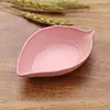 Prato pequeno de folha de haste de trigo, prato criativo para lanches, louça estilo japonês, prato para vinagre, prato para molho de soja, prato para ossos, prato para picles