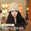 Gorro de Pescador Tejido para Mujer, Estilo Otoño e Invierno, Adelgazante, Cálido Gorro Cubo de Lana, Elegante Versátil de Color Sólido con Trenzas