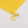 Estilo Ins Estrela Colorida Oca de Cinco Pontas Sino Argola de Livro Fivela de Porta Chaveiro Brinquedo de Boneca DIY Pingente de Contas Decoração