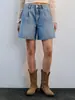Fábrica de Shorts de Mezclilla con Parche Estampado Estilo Europeo y Americano Cortos Transfronterizos Personalización en Lotes Pequeños